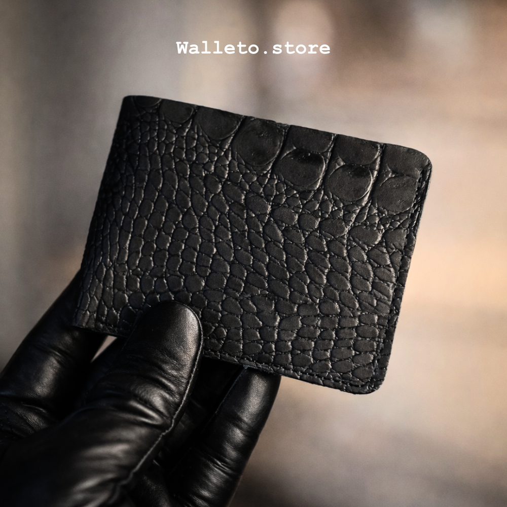 Crocodile Texture pure Leather Wallet