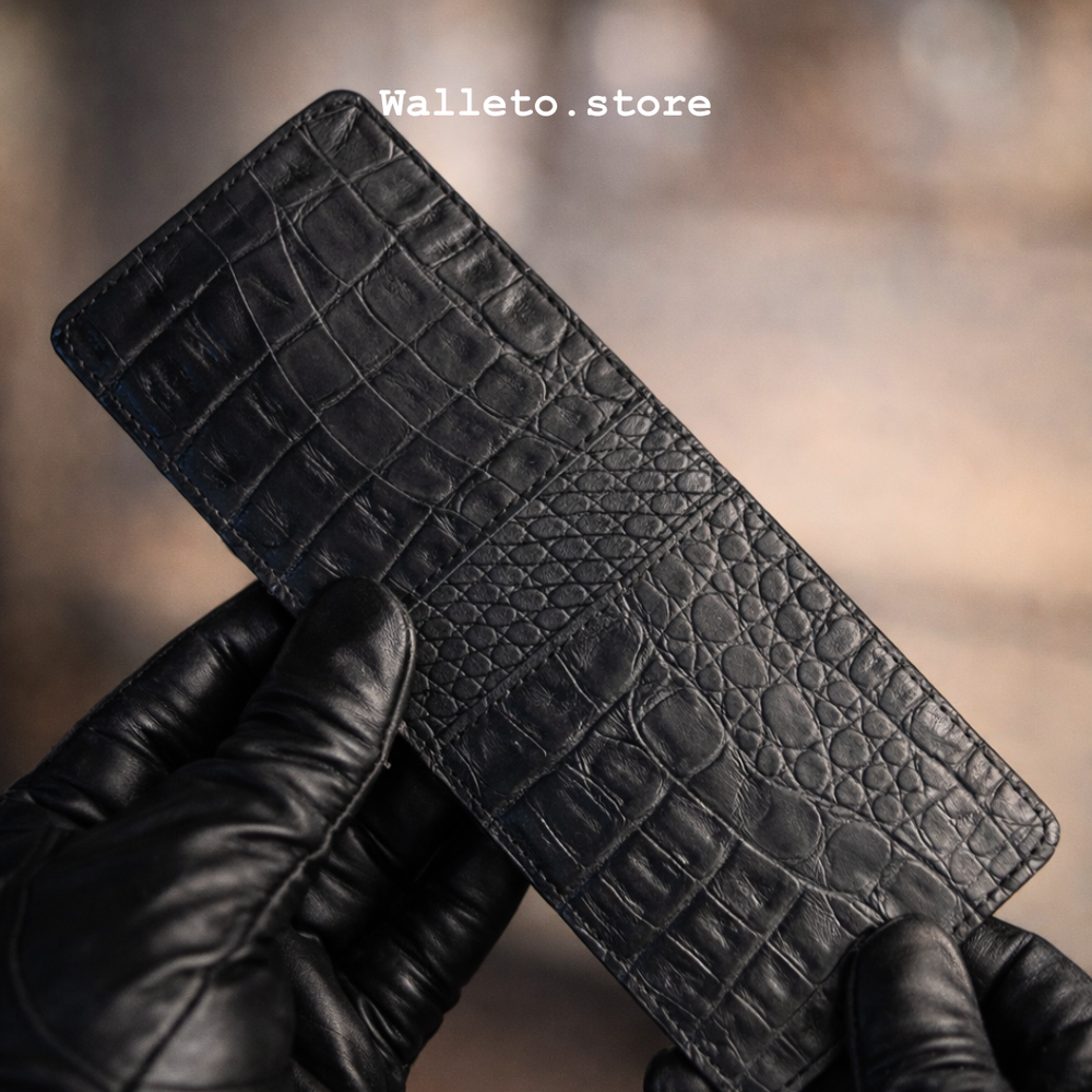 Crocodile Texture pure Leather Wallet